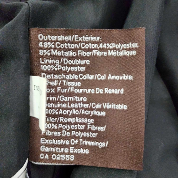 Danier patent leather trim fox fur collar fall jacket - Picture 12 of 12